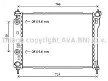 AVA QUALITY COOLING ola2626 -  Радиатор, охлаждение двигателя